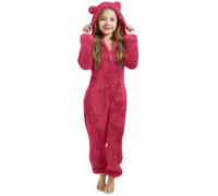 Générique Pyjama Une pièce épais et Moelleux doublé de Polaire pour Enfants, avec Capuche et Oreilles de Chat, Pyjama Une pièce Animalier pour Enfants, Ensemble Nuit, Les 3 à 12 Ans