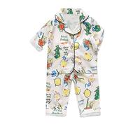 Générique Pyjamas à Faire Soi Même pour Enfants Pyjama Fille Ensemble de uni pour Tout Petits décontracté stylé Tenue de Maison Quotidien élastique Enfants