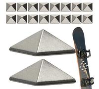 Générique Pyramides Pyramid - 18 Snowboard Stomp Pad Anti Slip Grips | Tampons De Traction du Goujon De Tête De Clou en Métal Zinc | Tapis De Ski Stomp pour Adhérence Supplémentaire | Accessoire De
