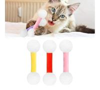 Générique Q Tip Cat Toy, Giant Qtip Cat Toy Set with Catnip, Soft Plush Kittys QTip Amusement with Catnip, Sturdy Teething Chewtoy, Interactive Kitty Kick Sticks (3pcs*A)