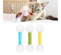 Générique Q Tip Cat Toy, Giant Qtip Cat Toy Set with Catnip, Soft Plush Kittys QTip Amusement with Catnip, Sturdy Teething Chewtoy, Interactive Kitty Kick Sticks (3pcs*B)