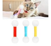 Générique Q Tip Cat Toy, Giant Qtip Cat Toy Set with Catnip, Soft Plush Kittys QTip Amusement with Catnip, Sturdy Teething Chewtoy, Interactive Kitty Kick Sticks (3pcs*D)