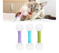 Générique Q Tip Cat Toy, Giant Qtip Cat Toy Set with Catnip, Soft Plush Kittys QTip Amusement with Catnip, Sturdy Teething Chewtoy, Interactive Kitty Kick Sticks (3pcs*C)