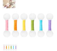 Générique Q Tip Cat Toy, Qtip Cat Toys, Swabs Catnip Toy Set of 6 Soft Plush Kicker Toys,for Indoor Cats Sturdy Teething Chew (6pcs Mixed Color)
