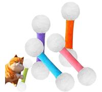 Générique Q Tip Cat Toy, Soft Plush Kicker Toys, Interactive Kitty Kick Sticks for Cat Lovers Gift, Sturdy Teething Chew, Big Qtip,Tiny Cat Obsessed (4pcs-B)