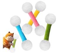 Générique Q Tip Cat Toy, Soft Plush Kicker Toys, Interactive Kitty Kick Sticks for Cat Lovers Gift, Sturdy Teething Chew, Big Qtip,Tiny Cat Obsessed (4pcs-A)