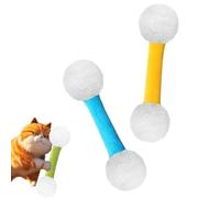 Générique Q Tip Cat Toy, Soft Plush Kicker Toys, Interactive Kitty Kick Sticks for Cat Lovers Gift, Sturdy Teething Chew, Big Qtip,Tiny Cat Obsessed (2pcs-B)