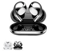 Générique Q39 AI Translation Clip-on Bluetooth Earphones, AI Translation Earbuds Real Time 144 Languages, with Built-in Music and Call Features and AI Translations (Black)