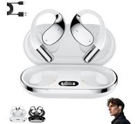 Générique Q39 AI Translation Clip-on Bluetooth Earphones, Q39 AI Earbuds Translate, Bluetooth 5.4, Long Battery Life, Supports Translation Into 115 Languages, for Business and Travel (White)