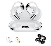 Générique Q39 AI Translation Clip-on Bluetooth Earphones, Q39 AI Earbuds Translate, Bluetooth 5.4 Real Time Open Ear Headphones, Real Time, Long Battery Life, for Travel Business Learning (White)