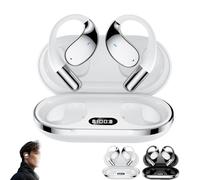 Générique Q39 AI Translation Clip-on Bluetooth Earphones, Q39 AI Earbuds Translate, Bluetooth Sports Earbuds, Real Time Open Ear Headphones, Translating Device for Travel Business Learning (White)