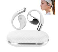 Générique Q39 AI Translation Clip-on Bluetooth Earphones, Q39 AI Earbuds Translate, for 140+ Languages Life Fit iOS and Android, for Travel Business Learning (White)