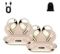Générique Q39 AI Translation Clip-on Bluetooth Earphones, Q39 AI Earbuds Translate, Intelligent Noise Reduction, Support 140 Languages & Accents, for Travel Business Learning (White*2pcs)