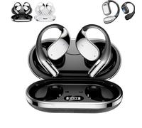 Générique Q39 AI Translation Clip-on Bluetooth Earphones, Q39 AI Earbuds Translate, Real Time Bluetooth 5.4 Translation Headphones, Waterproof, Open, for Travel Business Learning (Black+AI)