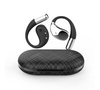 Générique Q39 AI Translation Clip-on Bluetooth Earphones, Q39 AI Earbuds Translate, Supporting Language Translation for Over 134 Countries, Built-in Music & Call, for Travel Business (Black)