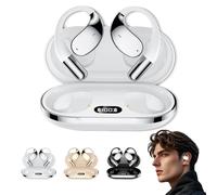 Générique Q39 AI Translation Clip-on Bluetooth Earphones, Translation Earbuds Real Time, Traductor De Voz Instantaneo 2025, for Travel Business Learning (White)