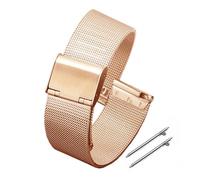Générique QL Supply Co Bracelet de montre à dégagement rapide à usage général, bracelets en acier inoxydable, bracelet milanais universel 18 mm, 20 mm, 22 mm(Rose,20mm)