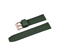 Générique QL Supply Co Bracelet de Montre Bracelet en Caoutchouc 18mm 20mm 22mm 24mm Forme de Balle à dégagement Rapide(FKM-Green 4,22mm)