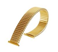 Générique QL Supply Co Bracelet élastique en Acier Inoxydable, 12mm, 14mm, 16mm, 18mm, 20mm, Bande Extensible à Expansion métallique for Bracelet de Remplacement Universel(Gold,20mm)