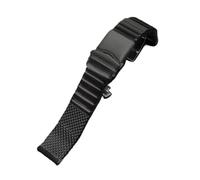 Générique QL Supply Co Bracelet en Acier Inoxydable Solide, Maille métallique de 20mm 22mm for Bracelet de Montre Poli brossé épais, Bracelet Universel(Black-Polished,22mm)