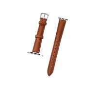 Générique QL Supply Co Tiny PU Leather Strap for Band 38/40/41/42/44/45/46/49mm Women Pattern Wristband for 1-10 SE 2(Light Brown,38 40 41 S10-42MM)