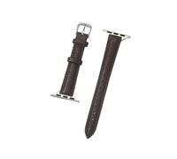 Générique QL Supply Co Tiny PU Leather Strap for Band 38/40/41/42/44/45/46/49mm Women Pattern Wristband for 1-10 SE 2(Dark Brown,42 44 45 49 S10-46MM)