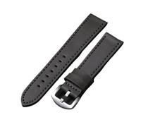 Générique QL Supply Co Vintage Leather Watch Strap 18mm 20mm 22mm 24mm Universal Bracelet Black Brown Grey Watchband Belt Accessories(Grigio,24mm)
