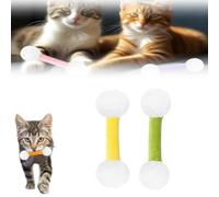 Générique Qtip Cat Toy, Giant Cotton Swab Cat Toy, Catnip Toys Set of 6 Soft Plush Kicker Toys, Sturdy Teething ChewToy (2Pcs-B)