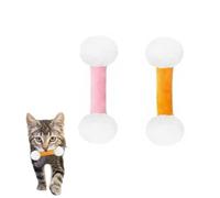 Générique Qtip Cat Toy, Giant Cotton Swab Cat Toy, Catnip Toys Set of 6 Soft Plush Kicker Toys, Sturdy Teething ChewToy (2Pcs-A)