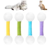 Générique Qtip Cat Toy, Giant Q Tip Cat Toy, Cat Qtip Toy Soft Plush Kicker, Interactive Kitty Kick Sticks, Designed for Indoor Pets, Sturdy Teething Chew Toy (4pcsB)