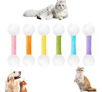 Générique Qtip Cat Toy, Giant Q Tip Cat Toy, Cat Qtip Toy Soft Plush Kicker, Interactive Kitty Kick Sticks, Designed for Indoor Pets, Sturdy Teething Chew Toy (6PCS)