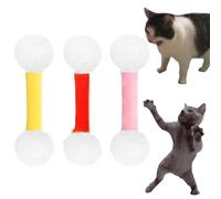 Générique Qtip Cat Toy, Interactive Kitty Kick Sticks, Giant Cotton Swab Cat Toy, Catnip Toys Set of 6 Soft Plush Kicker Toys, for Indoor Cats Sturdy Teething Chew (3PCS-A)