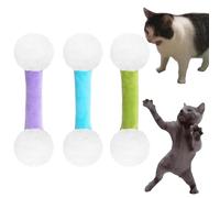 Générique Qtip Cat Toy, Interactive Kitty Kick Sticks, Giant Cotton Swab Cat Toy, Catnip Toys Set of 6 Soft Plush Kicker Toys, for Indoor Cats Sturdy Teething Chew (3PCS-B)