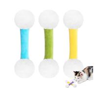 Générique Qtip Cat Toy, Q Tip Cat Toy, Soft Plush Cats QTip Toy with Catnip, Interactive Cats Kicker for Teeth Cleaning, Interactive Kitty Kick Sticks for Cat Lovers Gift (3Pcs-C)
