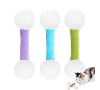 Générique Qtip Cat Toy, Q Tip Cat Toy, Soft Plush Cats QTip Toy with Catnip, Interactive Cats Kicker for Teeth Cleaning, Interactive Kitty Kick Sticks for Cat Lovers Gift (3Pcs-A)