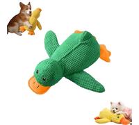 Générique Quacking Duck Toy for Dog, New Durable Calming Duck Toys, Quacking Duck with Soft Squeaker, Calming Chew Toy for Indoor Puppies & Senior Dogs (Green,Large)