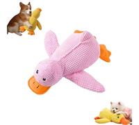 Générique Quacking Duck Toy for Dog, New Durable Calming Duck Toys, Quacking Duck with Soft Squeaker, Calming Chew Toy for Indoor Puppies & Senior Dogs (Pink,Medium)