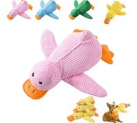Générique Quacking Duck Toy for Dog, Quacking Duck Toy for Dog, Durable Plush Chew Toys with Sounds, Stuffed Plush Calming Ducks Dogs Toys for Indoor Puppies and Senior Pups (Pink,Small)