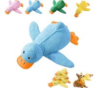 Générique Quacking Duck Toy for Dog, Quacking Duck Toy for Dog, Durable Plush Chew Toys with Sounds, Stuffed Plush Calming Ducks Dogs Toys for Indoor Puppies and Senior Pups (Blue,Large)