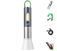 Générique Quantifyn Zoomable LED Flashlight with Hooks, Traittion Flashlight, 4 Lighting Modes,800ma Large Capacity Battery, Waterproof (flashlight1pc)