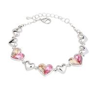 Générique Quartz Bracelet Pour Quartz Bijoux scintillants, bijoux d'anniversaire, de saint-valentin, cadeau pour femmes et adolescentes Inoxydable En Couleurs Message Anneaux (Gold, One Size)