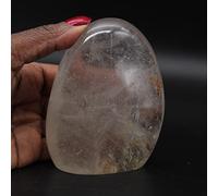Générique Quartz Cristal Naturel de 490 grammes et 95 millimètres, Minéral Quartz de Madagascar, Minéral véritable, Édition limitée, Minéral décoratif, Pierre de Sagesse