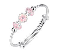 Générique Quartz Naturelle Messages Noir Bijoux Fashion Bracelet Hand Jewelry Messages Avec Naturelle Mamie Largeur Anneaux (Silver, One Size)