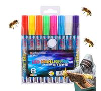 Générique Queen Bee Marking Kit - Assorted Colours - Bee Marker - Paint Marker Pen -Be Marking - Rearing Kit - For Colorful Beee Markings And Easy Queen Be Identification