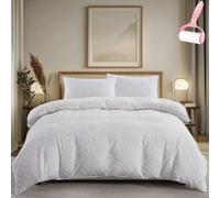 Générique Queen Comforter Set 3 Pieces Bed in a Bag, Elegant Checkered Geometric Pattern Bedding Set, Modern Simple Soft Cozy Comforter Sets for All Season