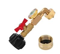 Générique Quick Fill Propane System, Safe Refill Adapter Pro, 1Lb Propane Adapter with Valve Gauge, Leakproof Brass Regulator Max Flow, Compact Twist Lock Design Ultra Seal, Camping Grill Use Outdoor
