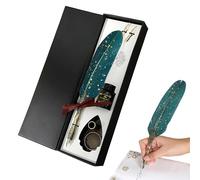 Générique Quill Pen And Ink Set - 27.8x9x4cm Vintage Writing Tool | Note Taking Pens | For Beginners Writers Authors Readers Painters Students Teachers Collectors Artists