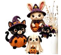 Générique Quilting Halloween Kit - Handmade Character Felt, Diy Sewing Craft, Creative Stitching Project | Delightful Crafting Accessory For Adults Beginners Halloween Projects Birthday Home Office