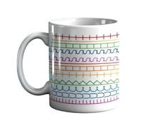 Générique Quirky Coffee Cup, Ceramic Beverage Holder, Handle Mug with Smooth, Reusable Drinkware with Creative Design, Playful Pattern with Modern Style, Kitchen Use for Office Desk