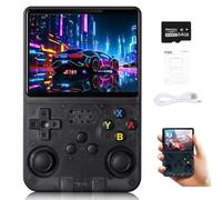Générique R36s, Nouvelle console rétrogaming améliorée, portable, evercade, game pocket arcade, 15 000 jeux video, emulateur console retro, gaming merchandise, r36s (R35s - NOIR)